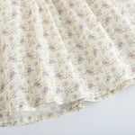 فستان بأكمام منفوخة مزين بنمط الزهور للبنات المواليد