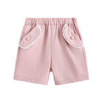 شورت عصري مطرز للبنات المواليد