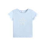 تيشيرت مطبوع بتصميم عصري للبنات المواليد