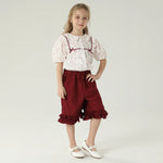 قميص مزين بنمط الزهور للبنات