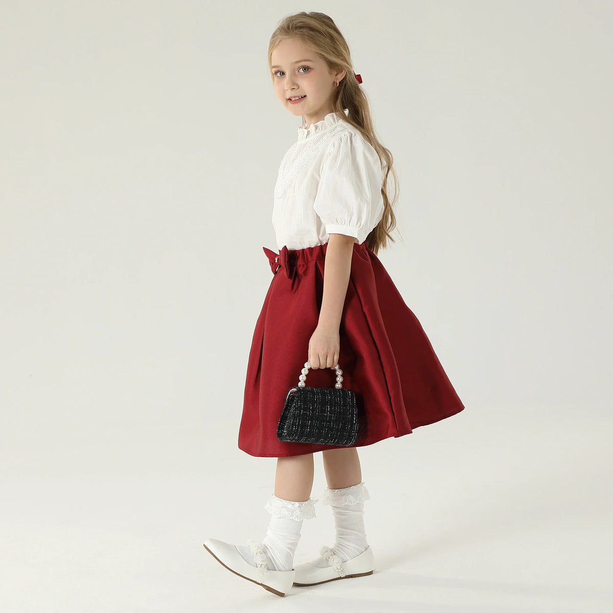 Jacquard Blouse For Girls