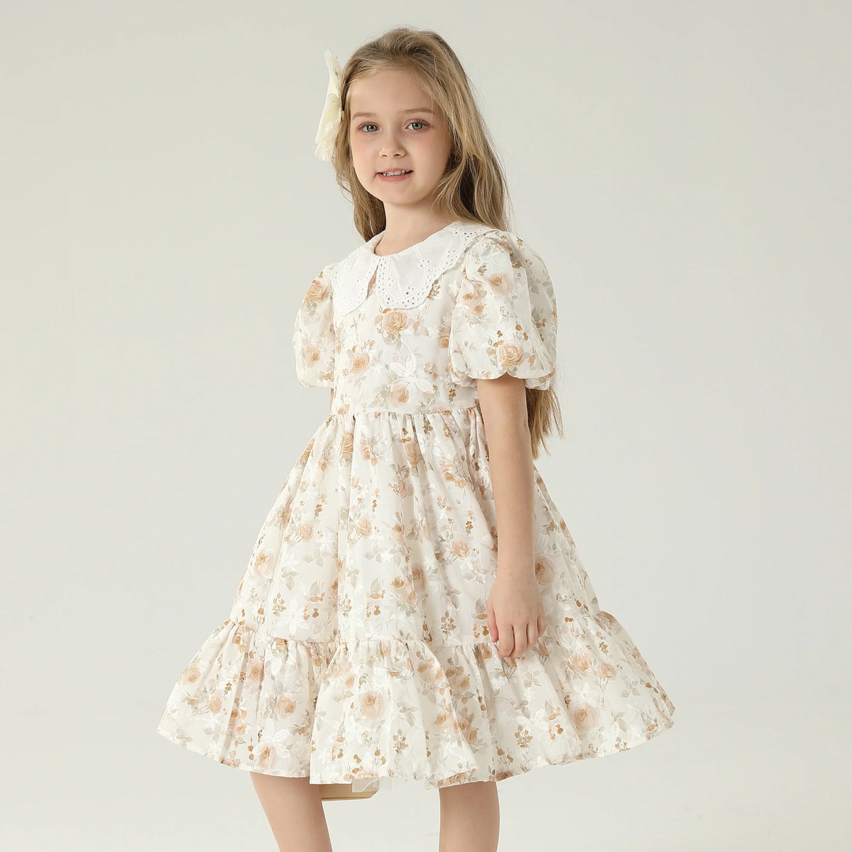 فستان بنمط الزهور للبنات