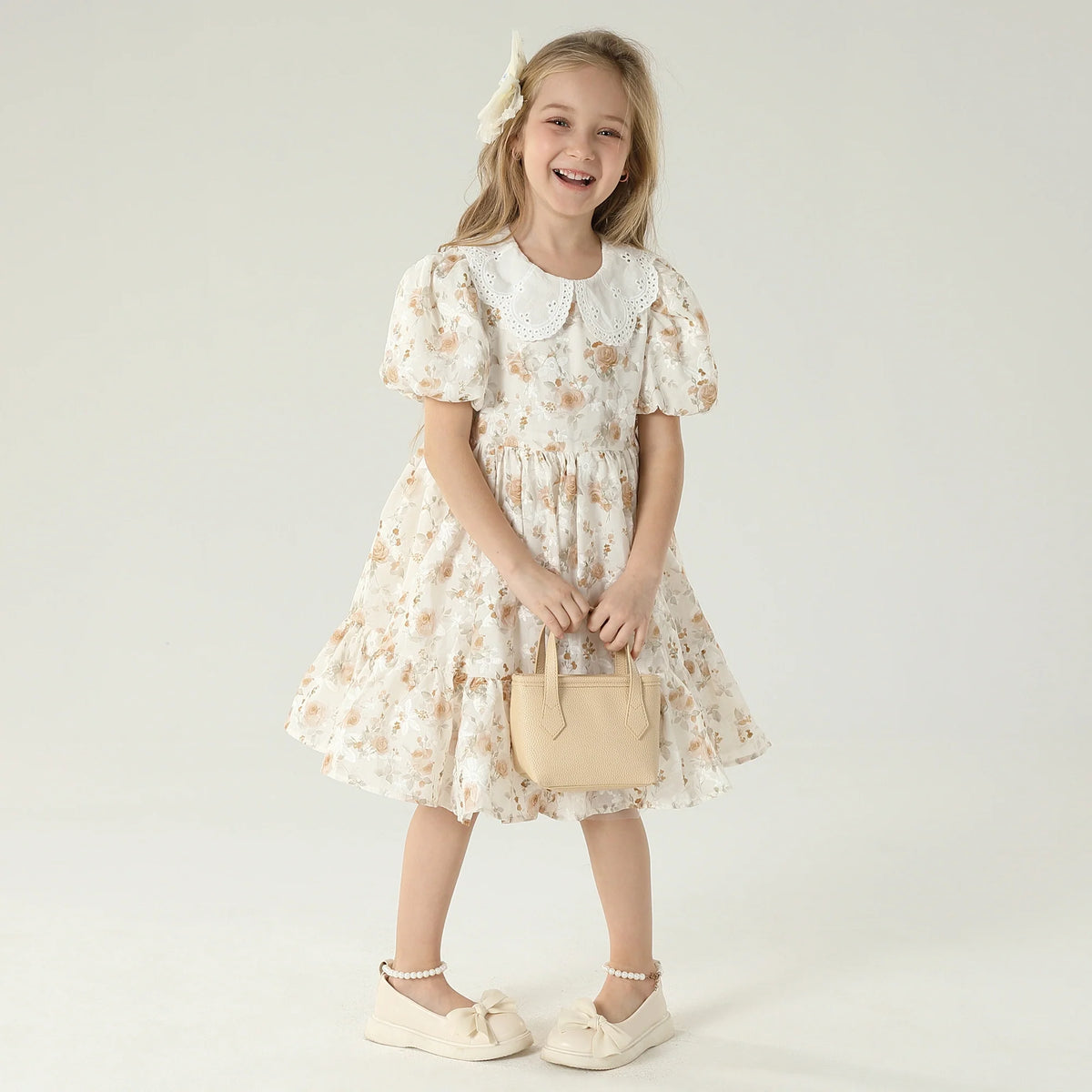 فستان بنمط الزهور للبنات