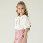 قميص بنمط الزهور للبنات