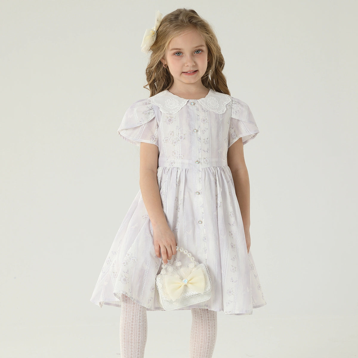 فستان كاجوال بنمط الزهور للبنات