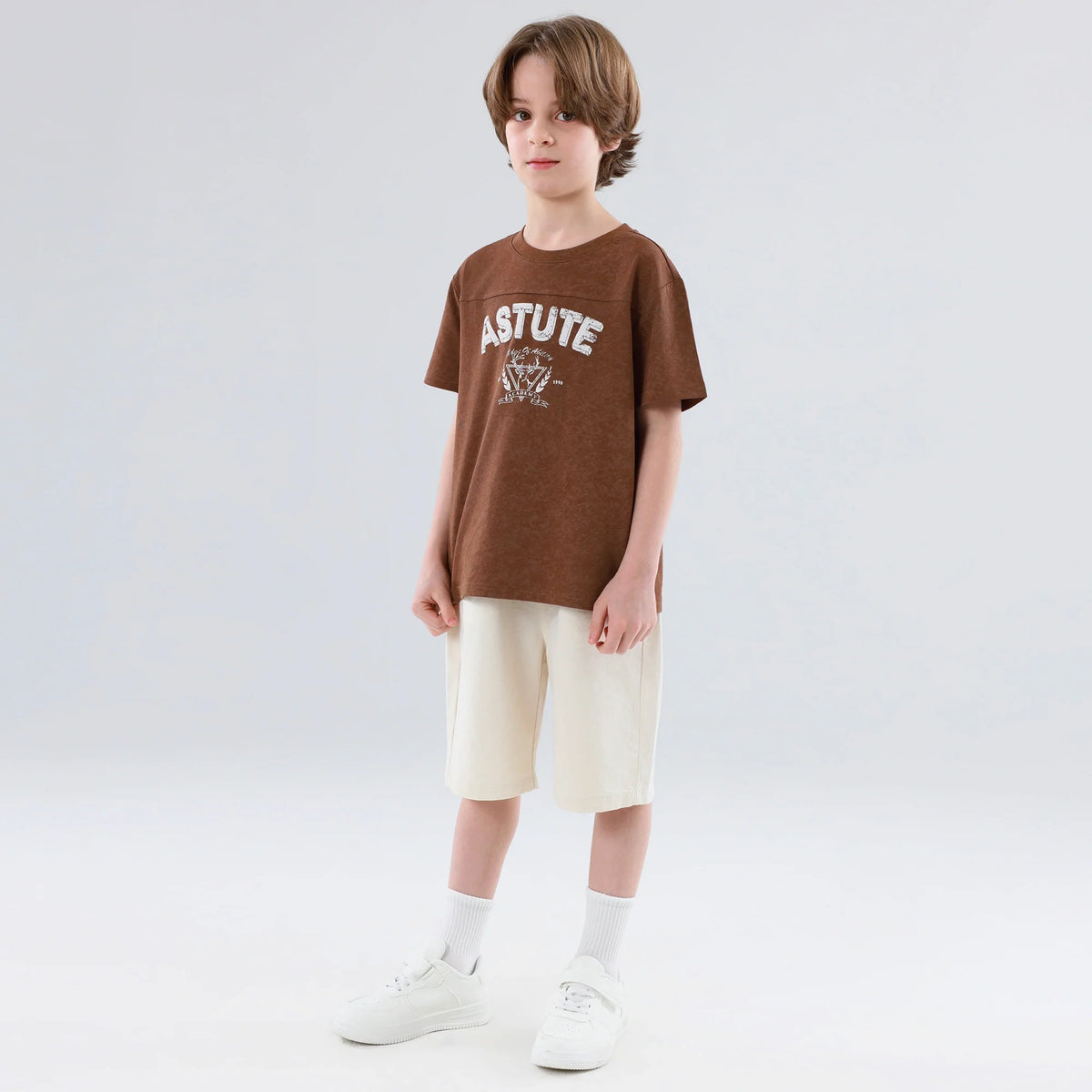 تيشيرت مزين مميز بطباعة للأولاد