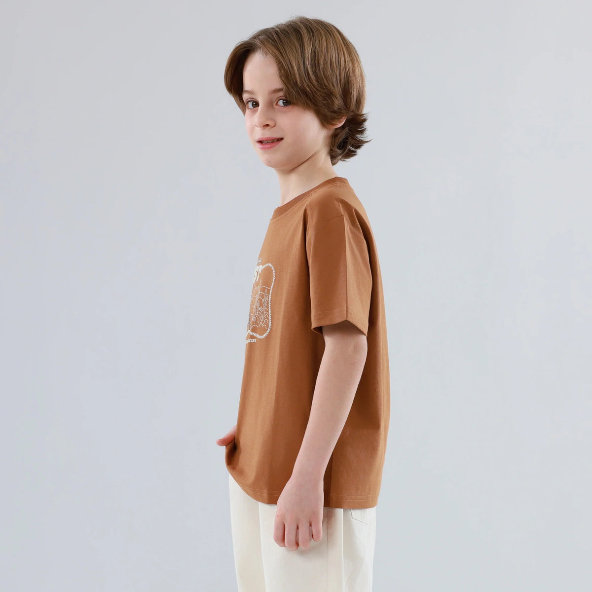 تيشيرت مزين مميز بطباعة للأولاد