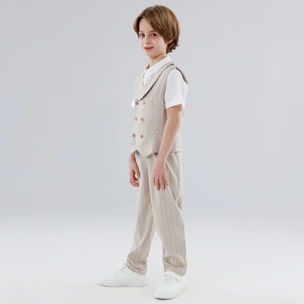 Striped Waistcoat For Boys