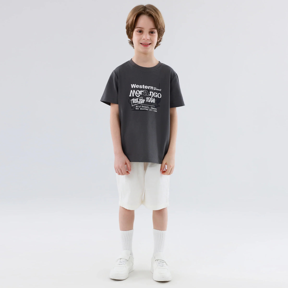 تيشيرت مزين مميز بطباعة للأولاد