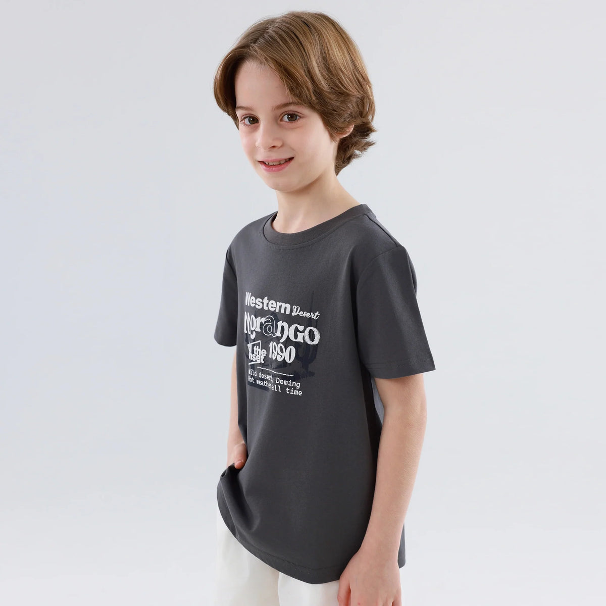 تيشيرت مزين مميز بطباعة للأولاد
