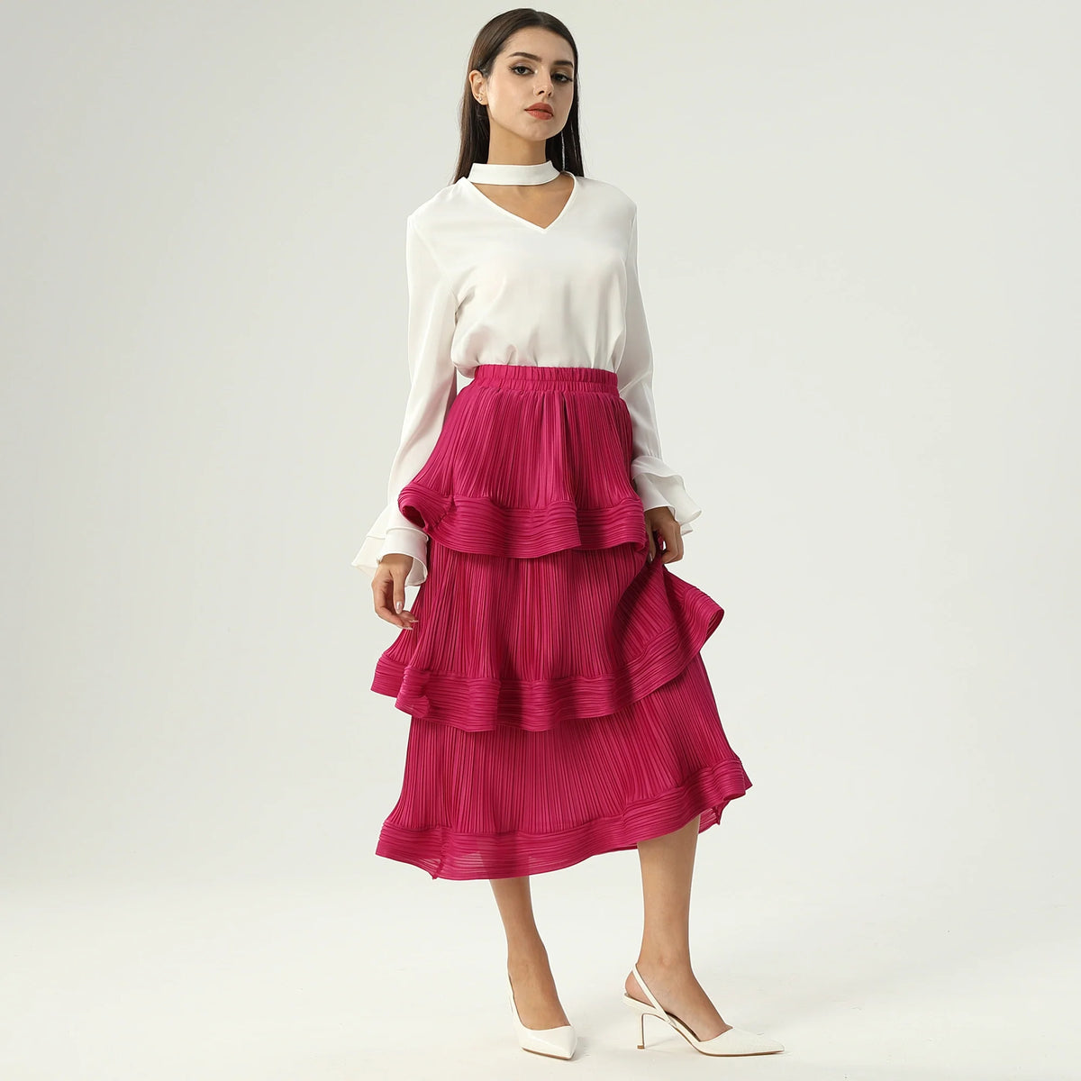 بلوزة ساده عصرية للنساء