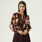 بلوزة مطبوعة للنساء