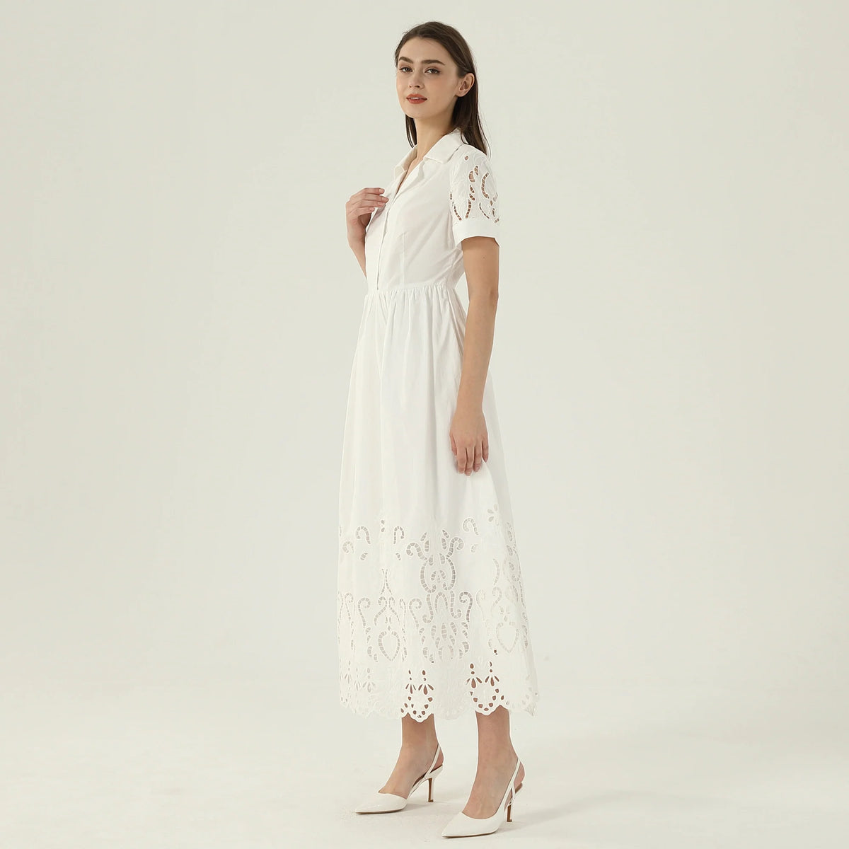 فستان عصري مطرز للنساء