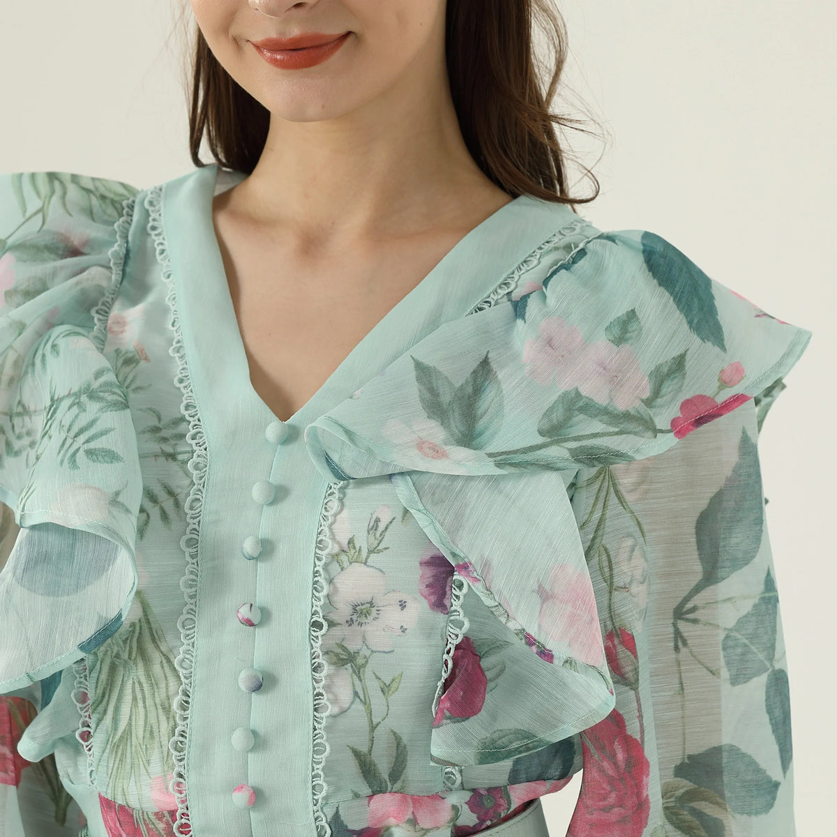 فستان بنمط الزهور للنساء