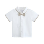 قميص قطن ساده للمواليد الأولاد