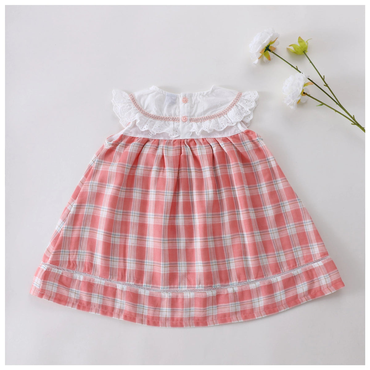 Checked Dress For Baby girl