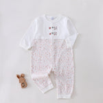 رومبير مزين بزهور للمواليد البنات