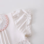 رومبير مزين بزهور للمواليد البنات