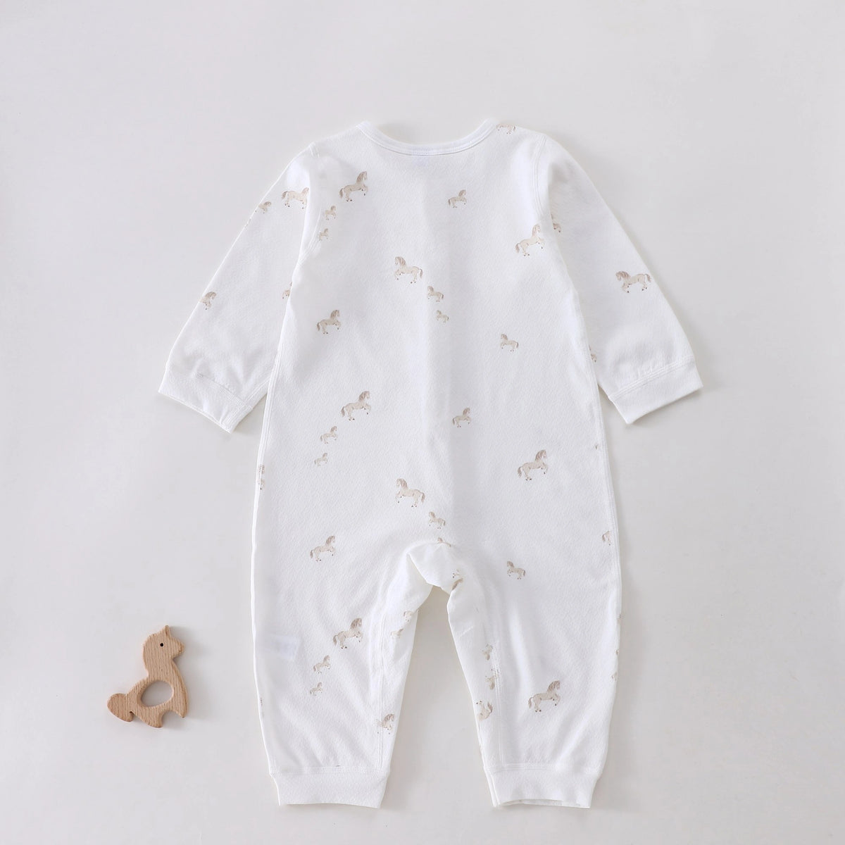 Printed Pajama Romper For Baby boy