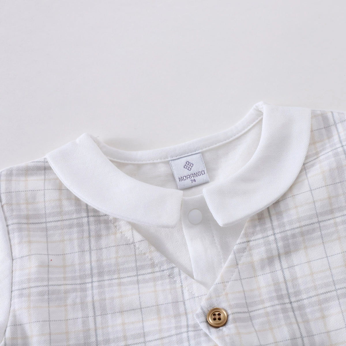 Checked Romper For Baby boy