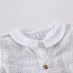 Checked Romper For Baby boy
