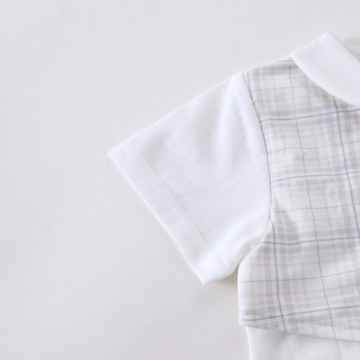 Checked Romper For Baby boy