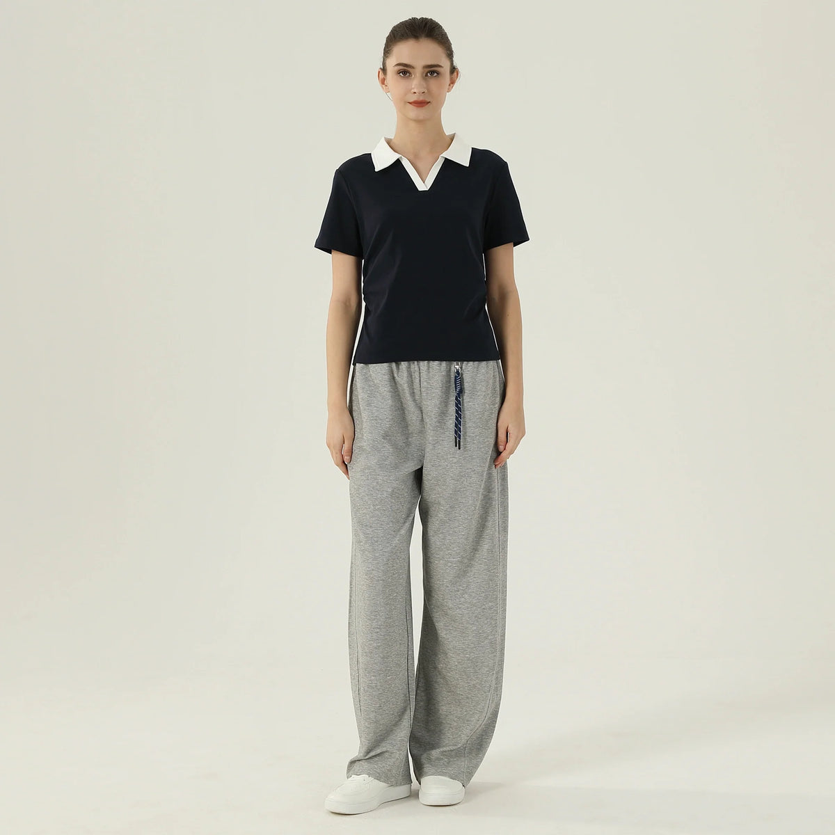 بولوشيرت نسائي بألوان متداخلة