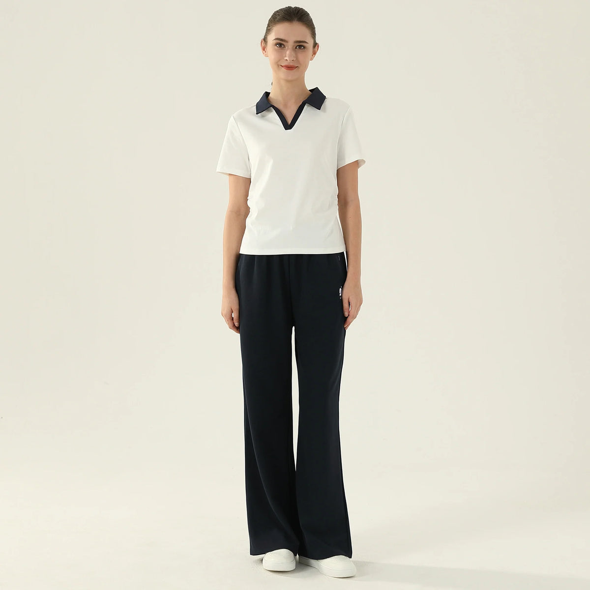 بولوشيرت نسائي بألوان متداخلة