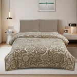 Free Camel Imitated Rabbit Fur Cloud Blanket 2Ply Image