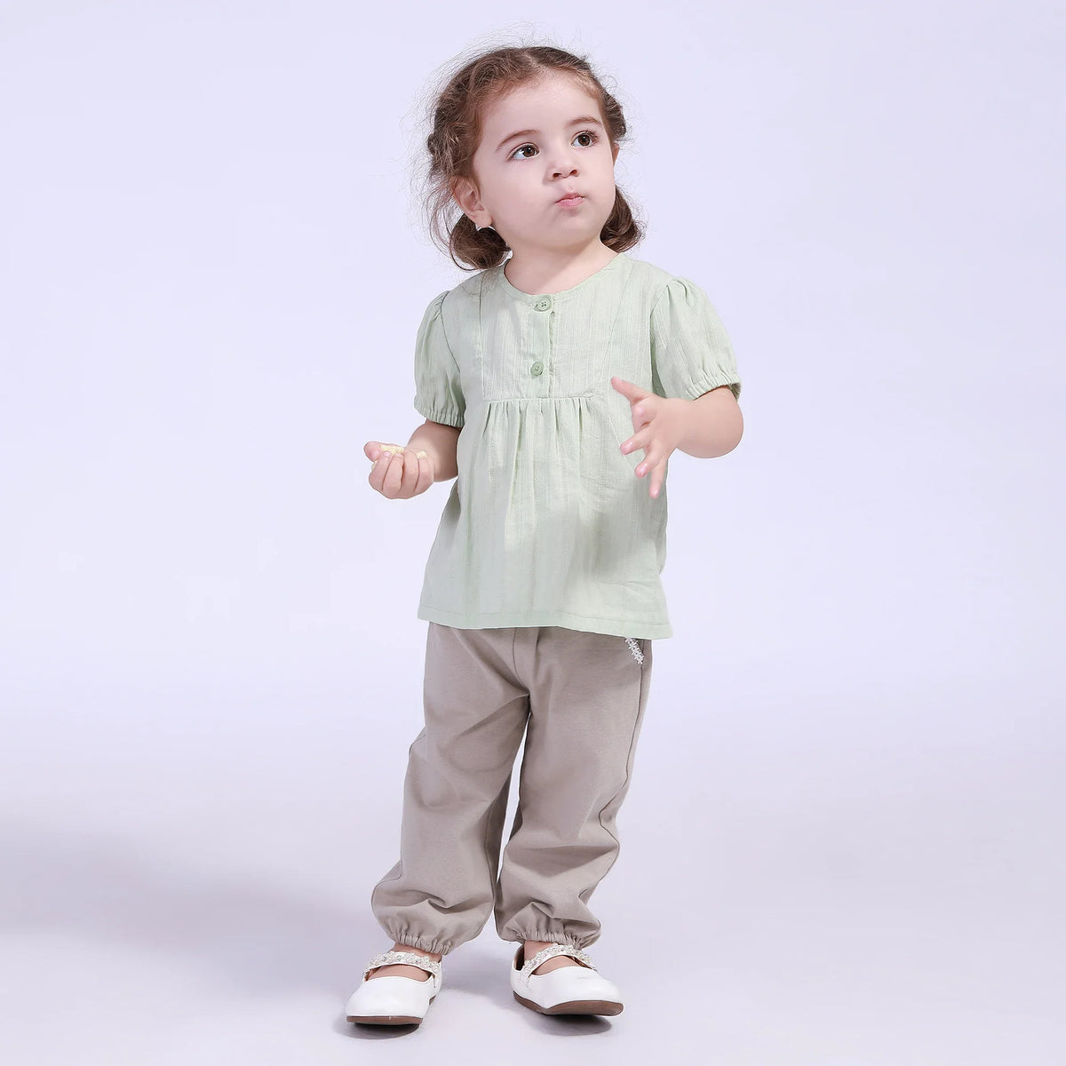 Jacquard Blouse for Baby Girl Image