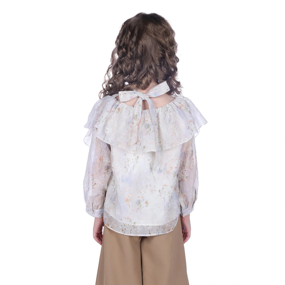 Floral Classic Blouse For Girls Image