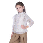 Floral Classic Blouse For Girls Image