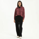 Elegant Checked Blouse for Women Image