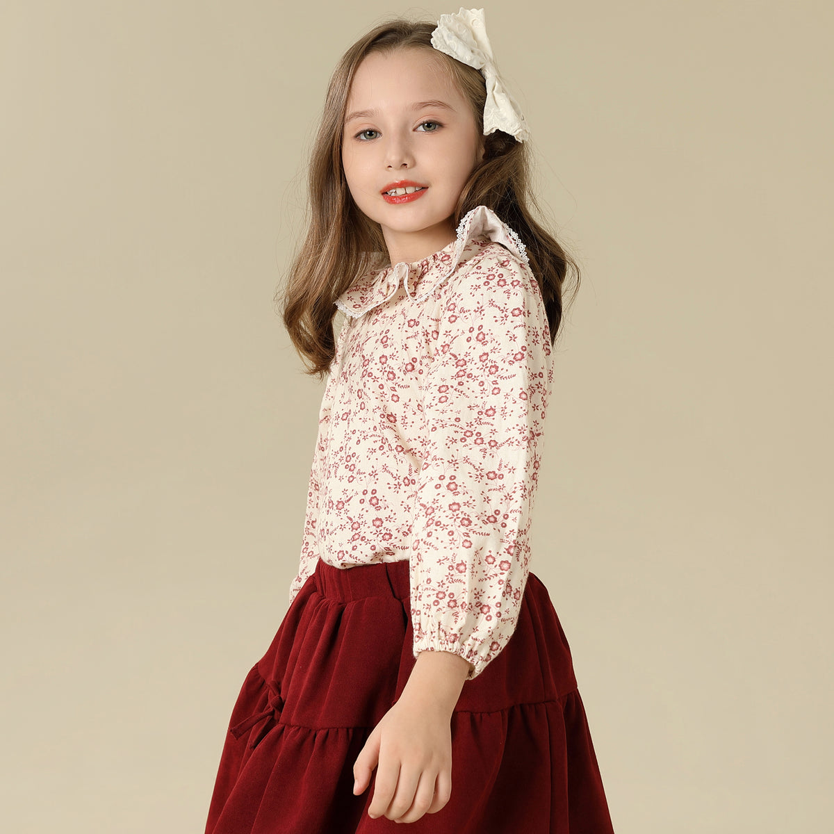 Floral Blouse For Girls