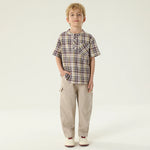 بلوزة كاروهات للأولاد