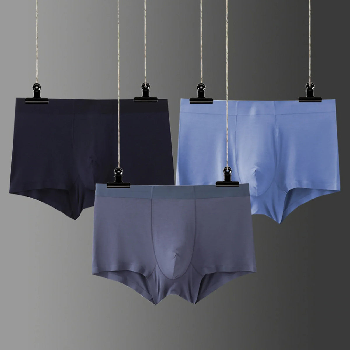 Color-Blocked Boxer-3 Pack for Men Image