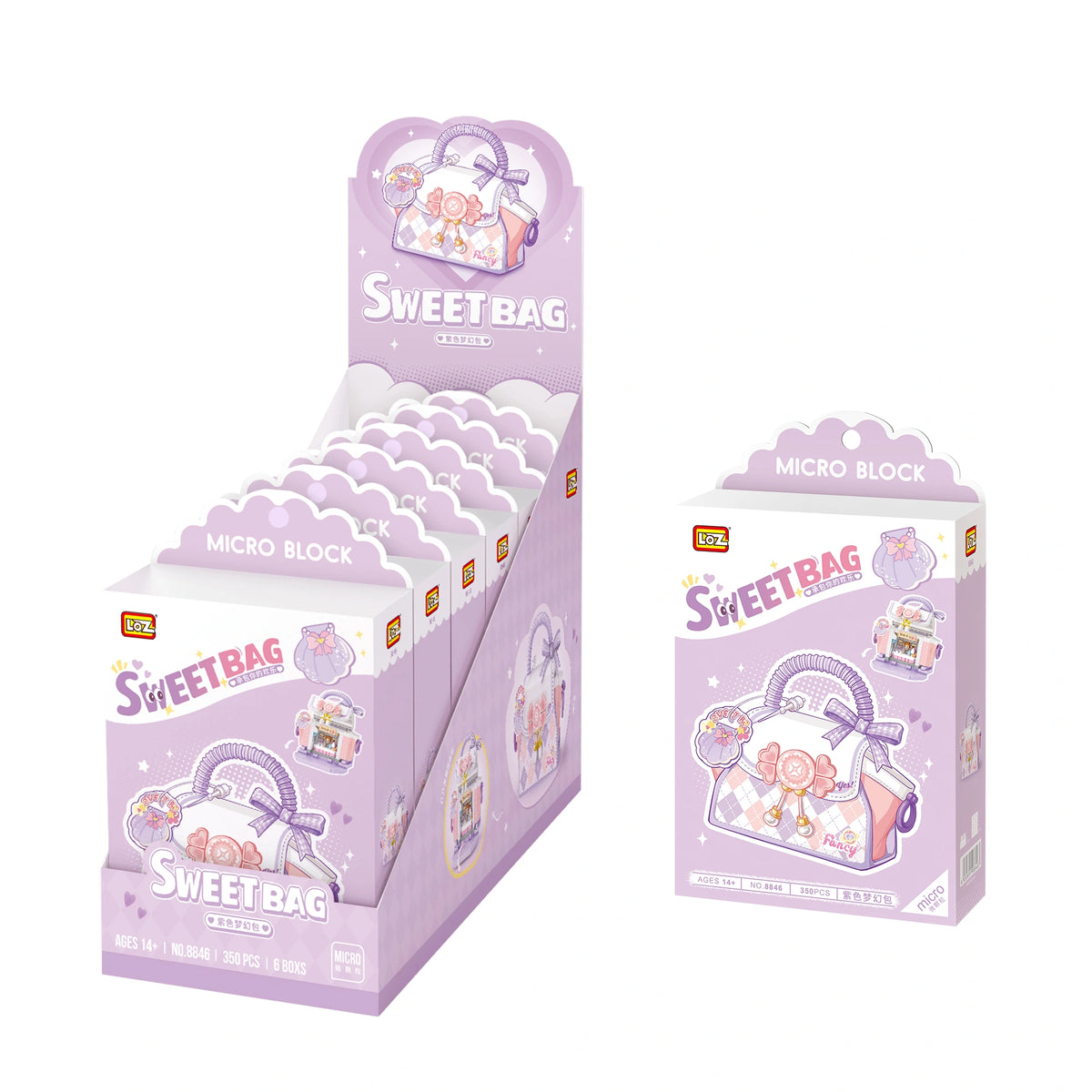 Bricks Purple Bag