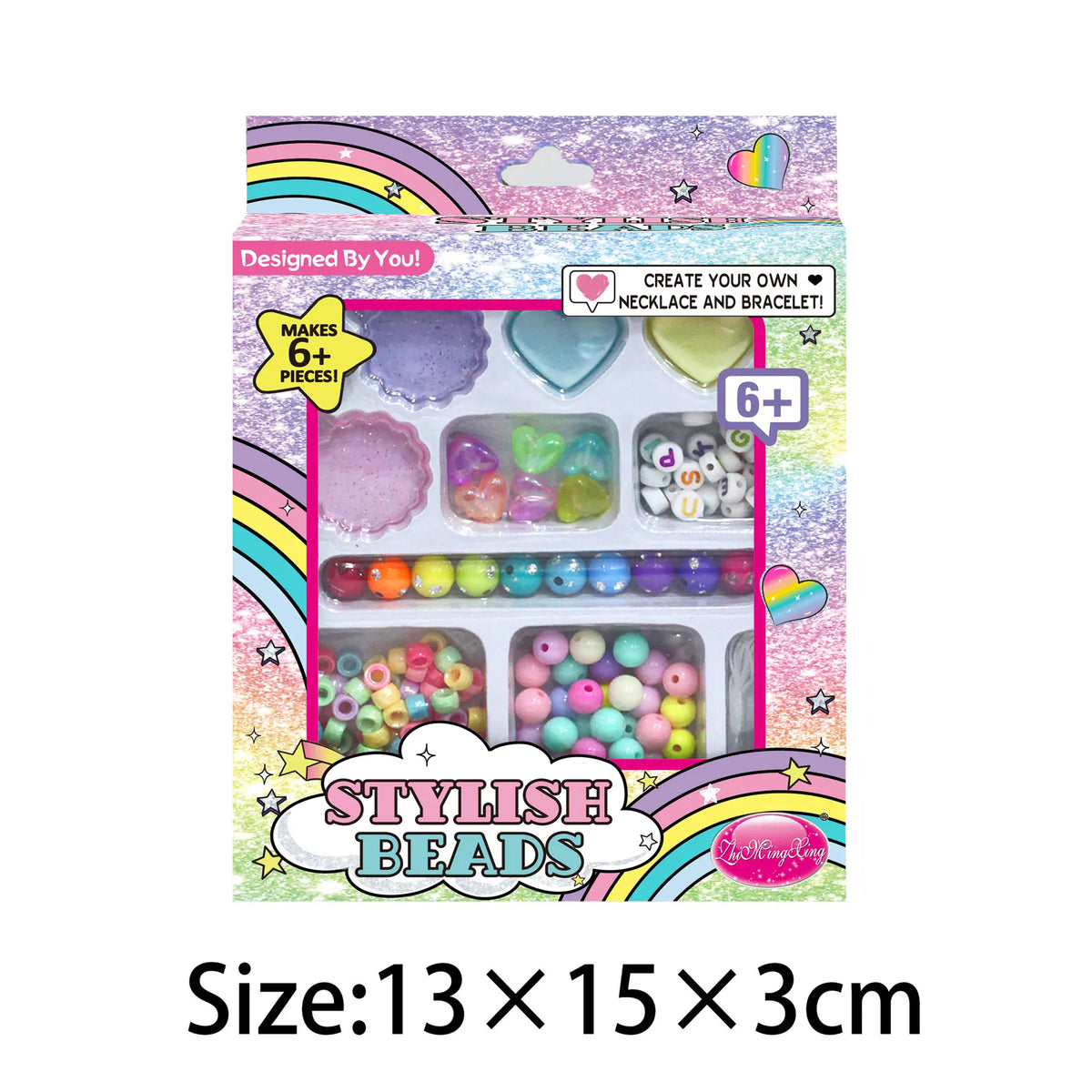 6Y Multicolor Creative Beadwork for Girls Image
