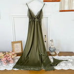 Olive Green Dress-2pc Lingerie For Women Image