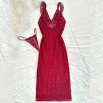 قميص نوم 2قطعة للنساء