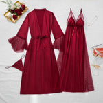 فستان نوم 3 قطع للنساء