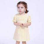 Yellow Quilting Dress for Baby Girl Image