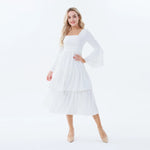 Plain Dress for Women Off White Image