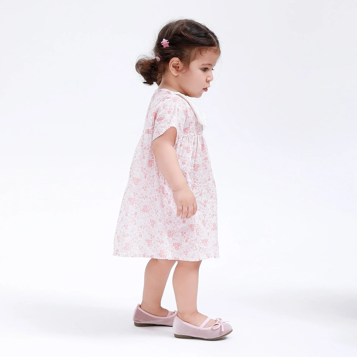 Floral Classic Dress for Baby Girl