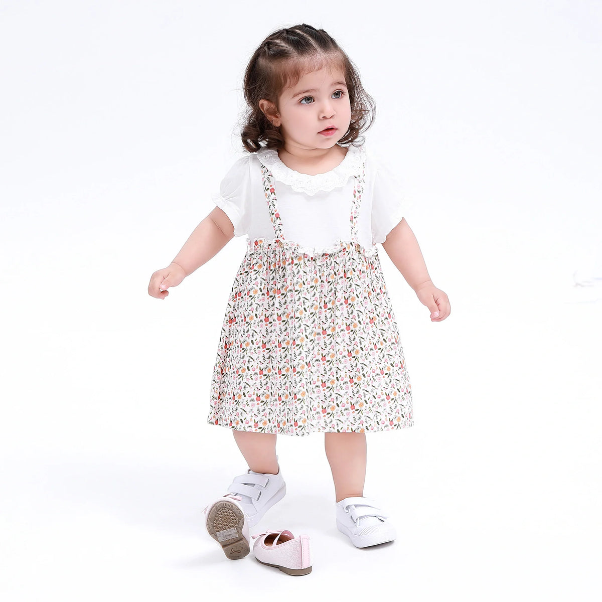 Floral Classic Dress for Baby Girl