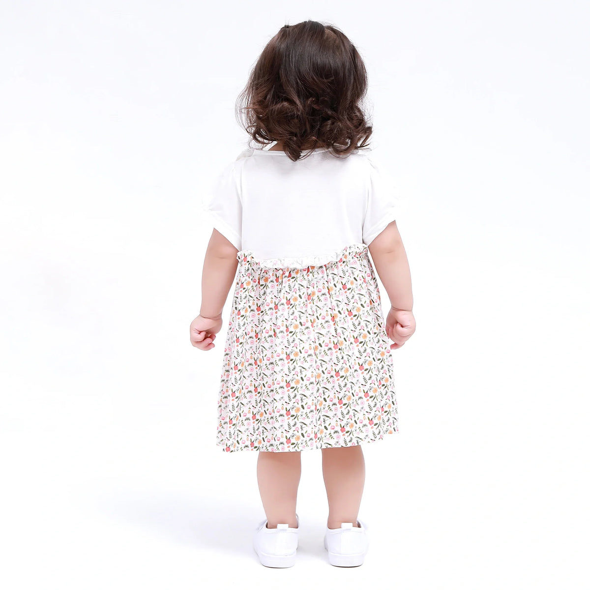 Floral Classic Dress for Baby Girl