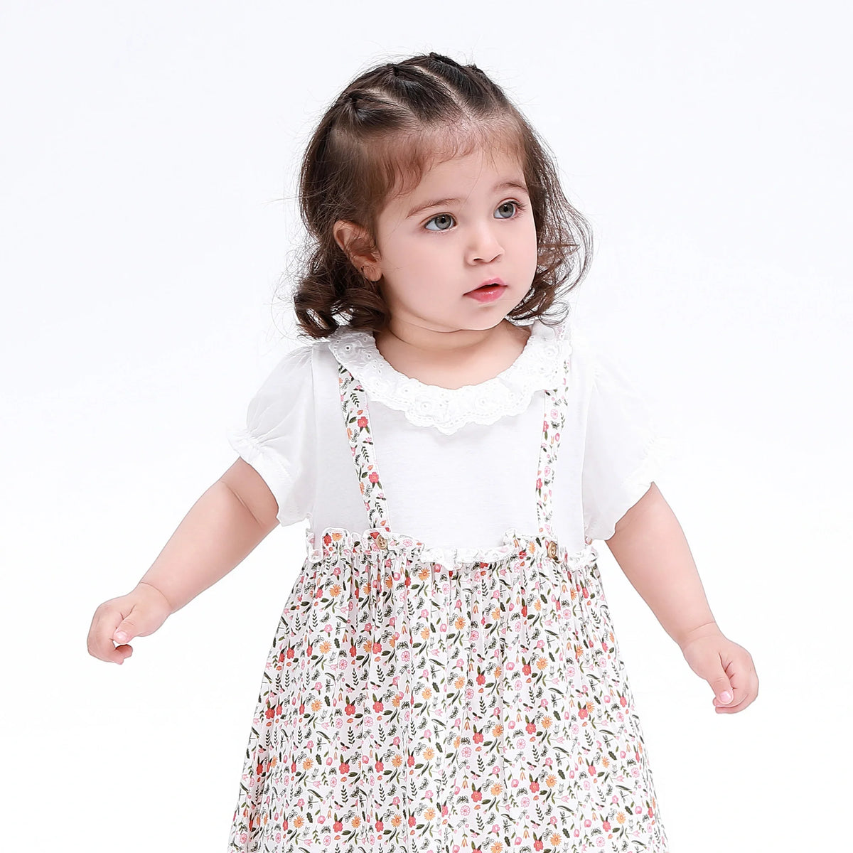 Floral Classic Dress for Baby Girl