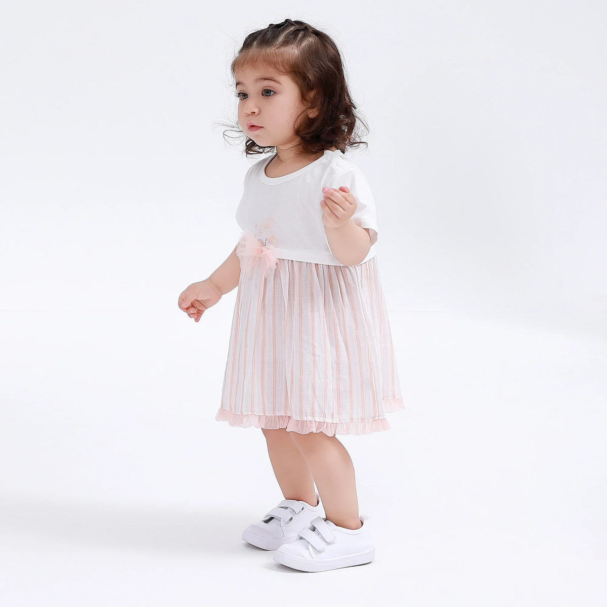 Floral Classic Dress for Baby Girl