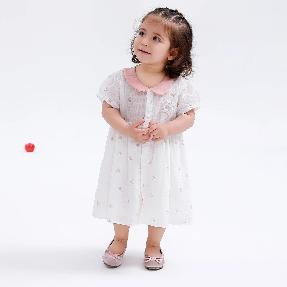 Floral Classic Dress for Baby Girl