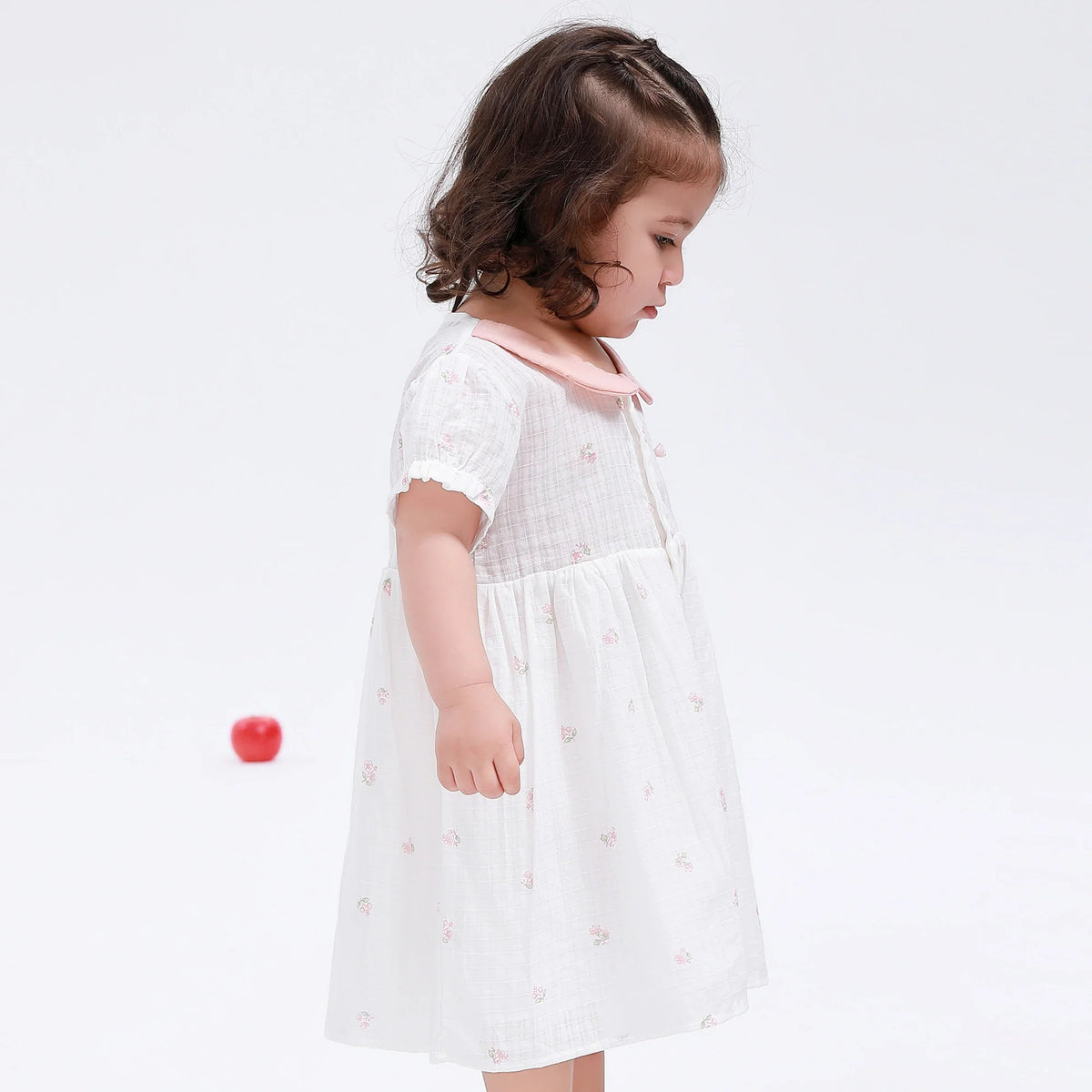 Floral Classic Dress for Baby Girl